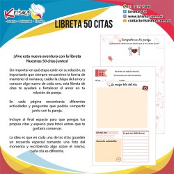 Libreta nuestras 50 citas juntos